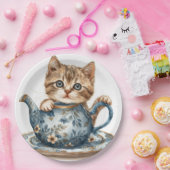 ネコ紙ボウル ペーパープレート (パーティー)