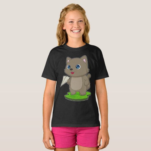 ネコ紙機 Tシャツ (正面フル)