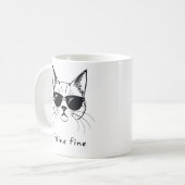 ネコ素晴らし コーヒーマグカップ (正面左)