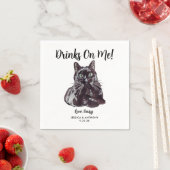 ネコ結婚のカクテルナプキン スタンダードカクテルナプキン (インサイチュ)