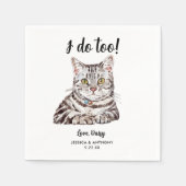 ネコ結婚のカクテルナプキン スタンダードカクテルナプキン (正面)