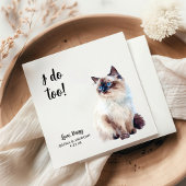 ネコ結婚のカクテルナプキン スタンダードカクテルナプキン