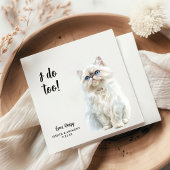 ネコ結婚のカクテルナプキン スタンダードカクテルナプキン