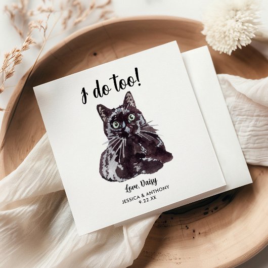 ネコ結婚のカクテルナプキン スタンダードカクテルナプキン