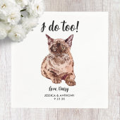 ネコ結婚のカクテルナプキン スタンダードカクテルナプキン