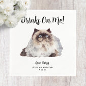 ネコ結婚のカクテルナプキン スタンダードカクテルナプキン