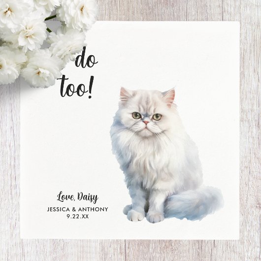 ネコ結婚のカクテルナプキン スタンダードカクテルナプキン