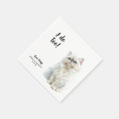 ネコ結婚のカクテルナプキン スタンダードカクテルナプキン (角)