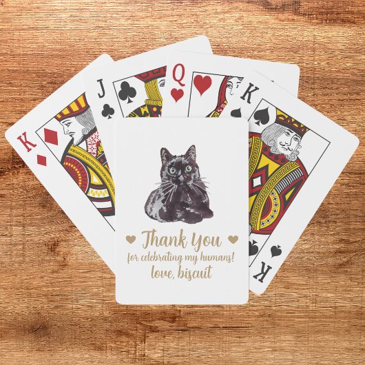 ネコ結婚式の引き出物トランプ トランプ