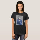 ネコ絵画油写真アーおもしろいト Tシャツ (正面フル)