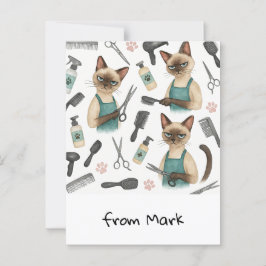 ネコ美容師 ポストカード