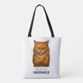 ネコ自信Tシャツ トートバッグ (裏面)