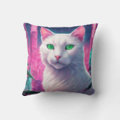 ネコ装飾用クッション20インチx 20インチ クッション (裏面)