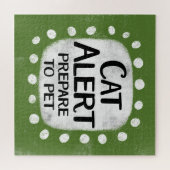 ネコ警告ジグソーパズル ジグソーパズル (横)