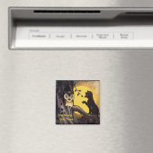 ネコ警告フクロウのハロウィン磁石 マグネット (インサイチュ (食洗機))