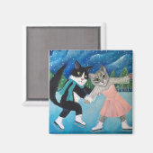 ネコ踊り マグネット (正面/裏面)