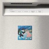 ネコ踊り マグネット (インサイチュ (食洗機))