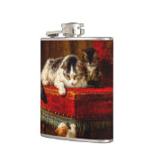 ネコ遊と子猫の椅子 フラスク (左)