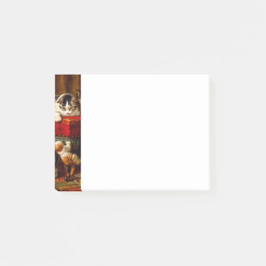 ネコ遊と子猫の椅子 ポストイット (正面)