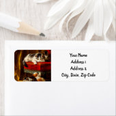 ネコ遊と子猫の椅子 ラベル (インサイチュ)