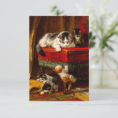 ネコ遊と子猫の椅子 出欠カード (スタンド正面)