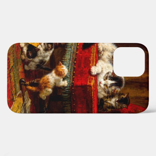 ネコ遊と子猫の椅子 Case-Mate iPhoneケース (裏面 (横))