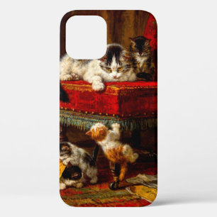 ネコ遊と子猫の椅子 iPhone 12ケース