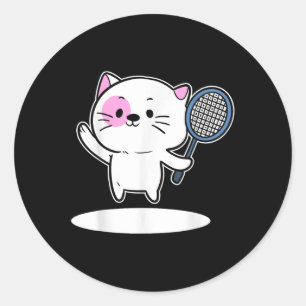 ネコ遊のバドミントン選手男性へWom ラウンドシール