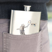 ネコ遊スのテニス フラスク (インサイチュ)