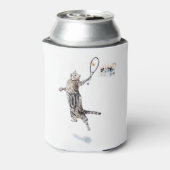 ネコ遊スのテニス 缶クーラー (缶裏面)