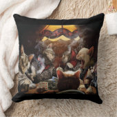 ネコ遊ストランプのポーカー装飾用クッション クッション (ブランケット)