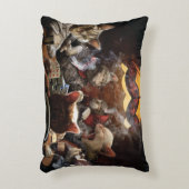 ネコ遊ストランプのポーカー アクセントクッション (正面(垂直))