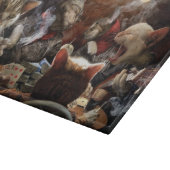 ネコ遊ストランプのポーカー カッティングボード (角)