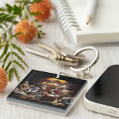 ネコ遊ストランプのポーカー キーホルダー (正面右)