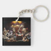 ネコ遊ストランプのポーカー キーホルダー (裏面)