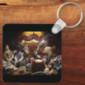 ネコ遊ストランプのポーカー キーホルダー (裏面)