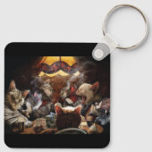 ネコ遊ストランプのポーカー キーホルダー (裏面)