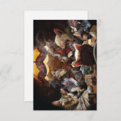 ネコ遊ストランプのポーカー サンキューカード (正面/裏面)