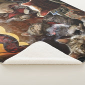 ネコ遊ストランプのポーカー シェルパブランケット (3/4)