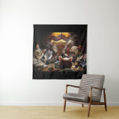 ネコ遊ストランプのポーカー タペストリー (インサイチュ)