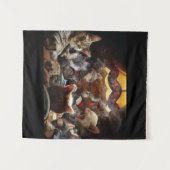 ネコ遊ストランプのポーカー タペストリー (正面(横))