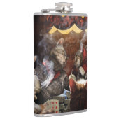 ネコ遊ストランプのポーカー フラスク (右)