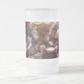 ネコ遊ストランプのポーカー フロストグラスビールジョッキ (中央)