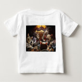 ネコ遊ストランプのポーカー ベビーTシャツ (裏面)