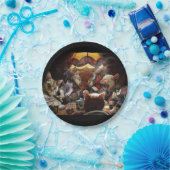 ネコ遊ストランプのポーカー ペーパープレート (パーティー)