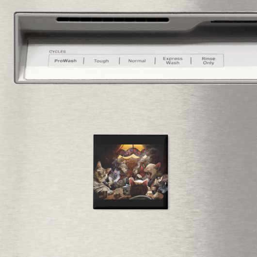 ネコ遊ストランプのポーカー マグネット (インサイチュ (食洗機))