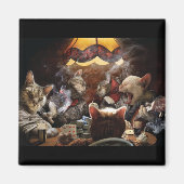 ネコ遊ストランプのポーカー マグネット (正面)