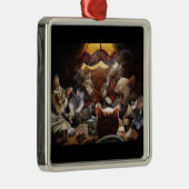 ネコ遊ストランプのポーカー メタルオーナメント (右)