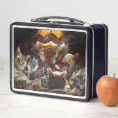 ネコ遊ストランプのポーカー メタルランチボックス (インサイチュ)