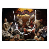 ネコ遊ストランプのポーカー ラージペーパーバッグ (裏面)